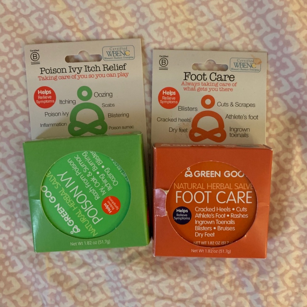 NIB Set of 2 Green Goo Natural Salves
